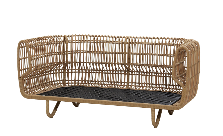 Cane-Line Nest Outdoor 2-zits loungebank naturel