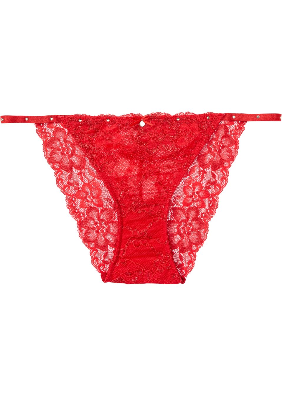 Slip tanga avec dentelle multicolore