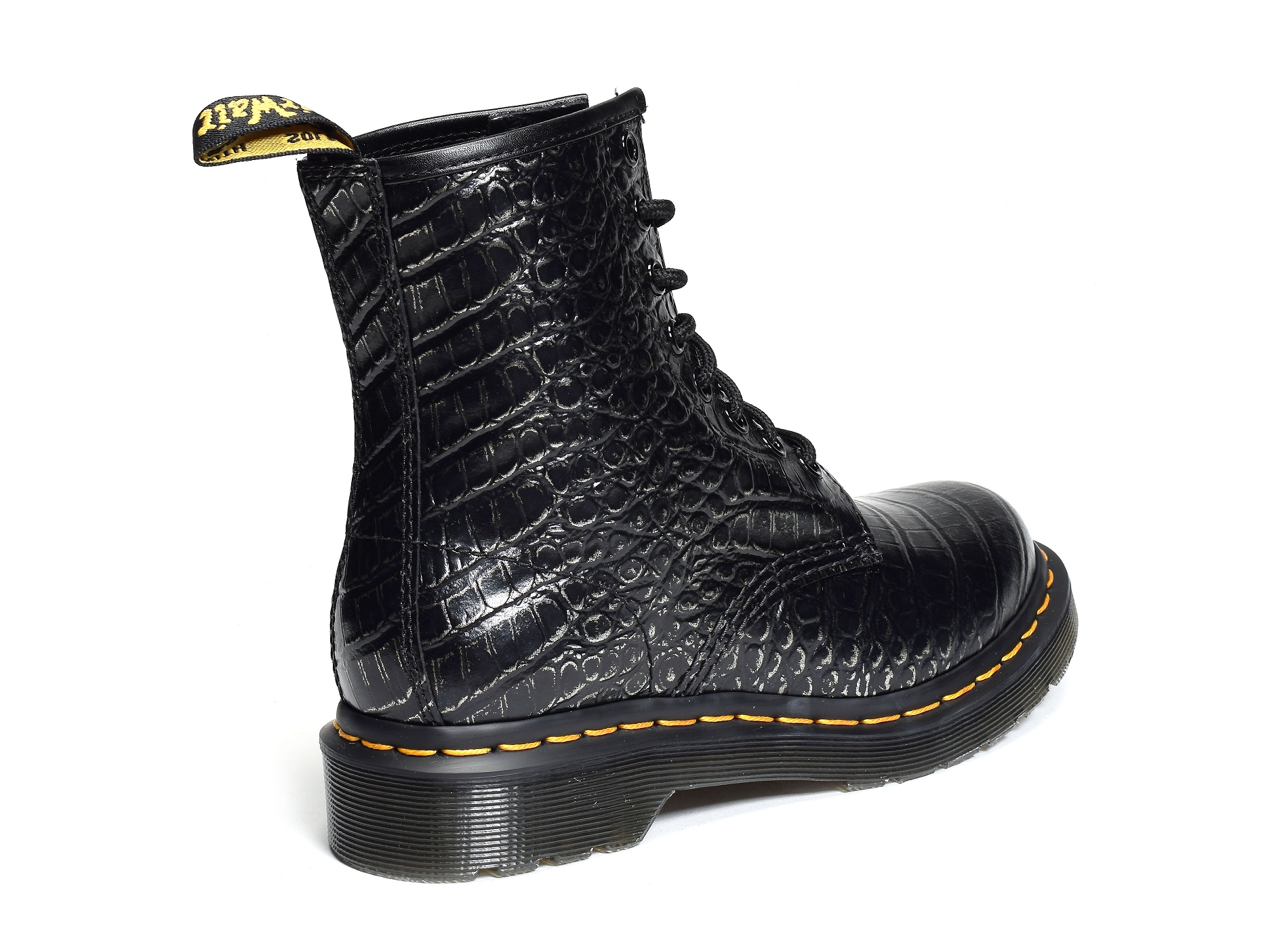 1460 wild croc noir