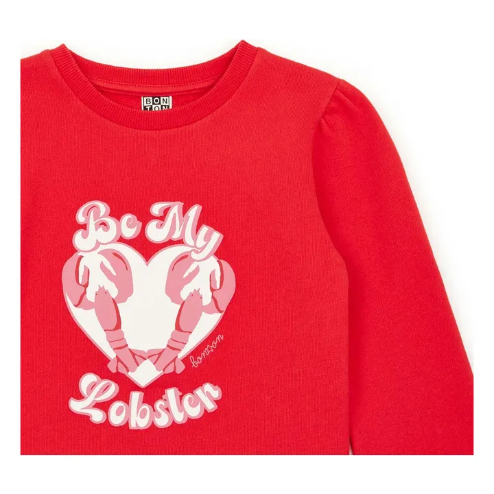 Bonton Sweat Smack Coton Bio | Rouge