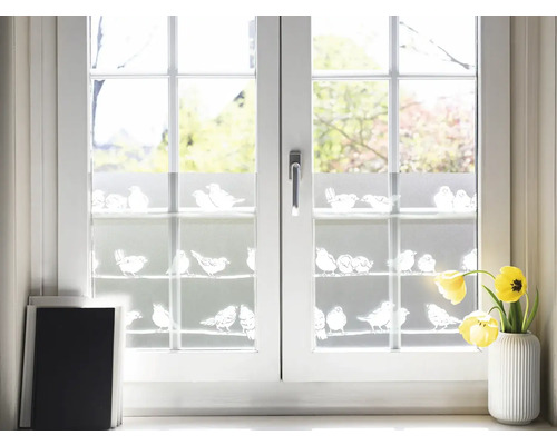 dc-fix® Static Premium glasdecoratiefolie, statisch hechtend, Filippa 45x150 cm