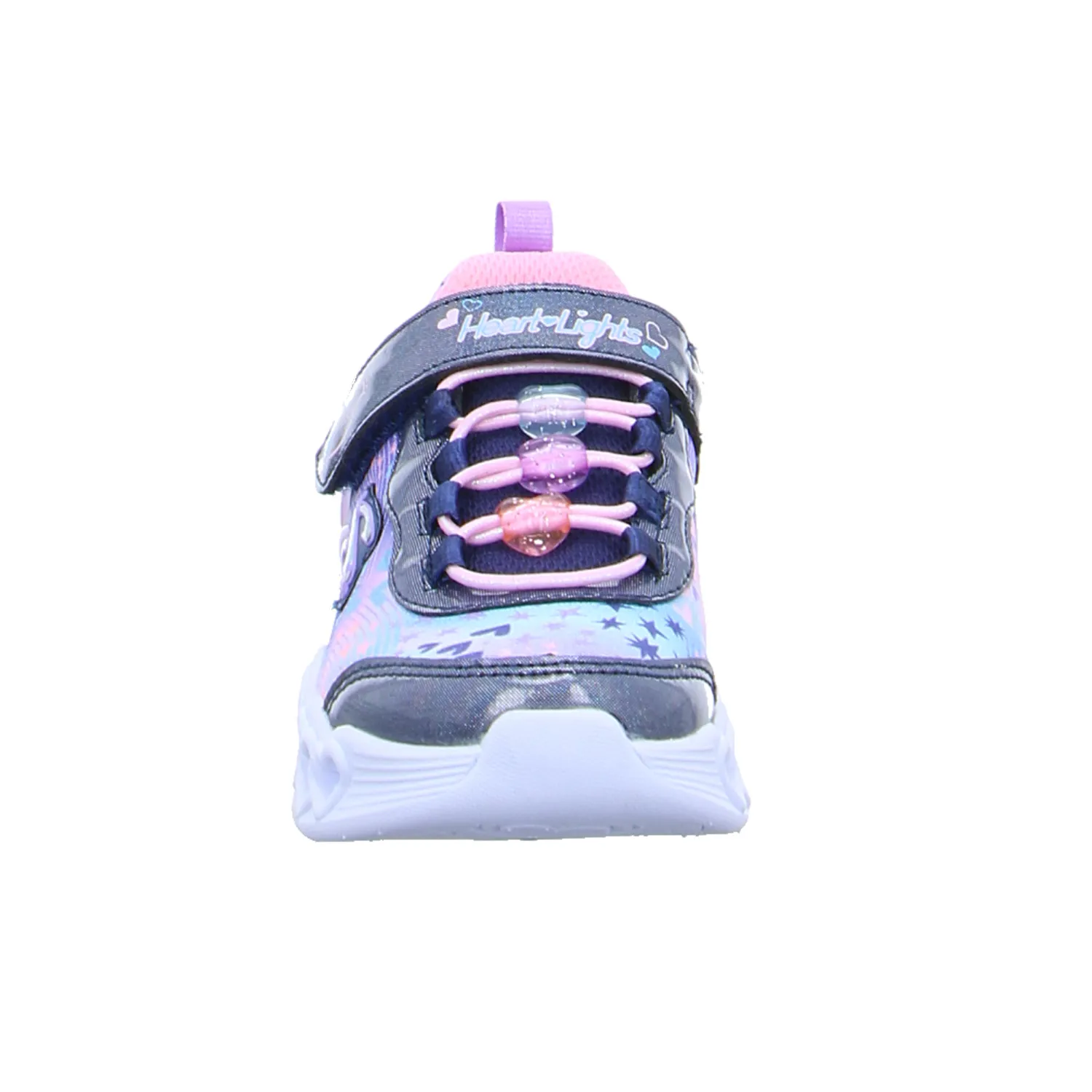 SKECHERS Kleinkinder-Halbschuh Klett Blau Textil  Sneaker