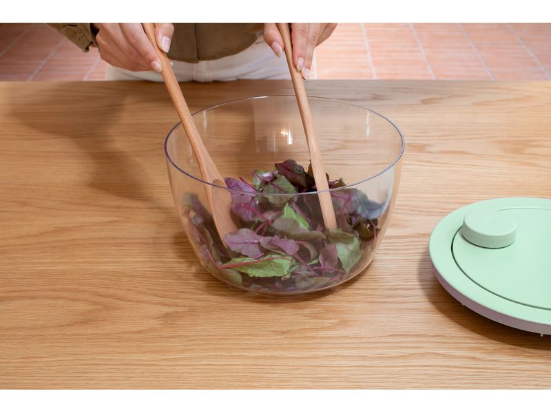 Brabantia Salatschleuder Tasty  25 cm, Grün/Transparent Schleuder für Salat