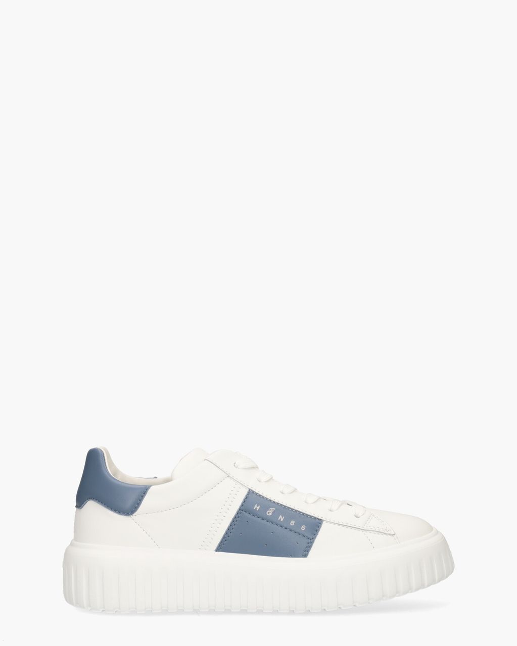 Hogan H-Stripes Wit/Lichtblauw Herensneakers