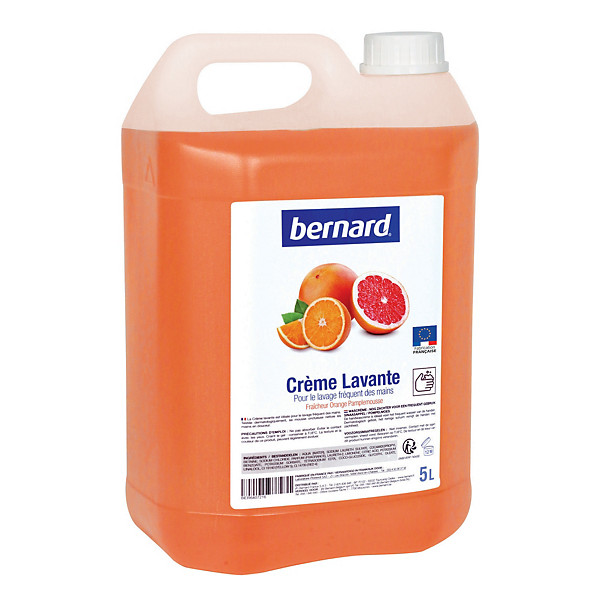 Savon crème lavante Bernard orange pamplemousse 5 L