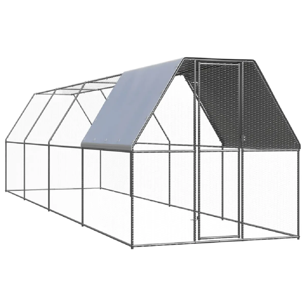 vidaXL Poulailler d'extérieur 2x8x2 m