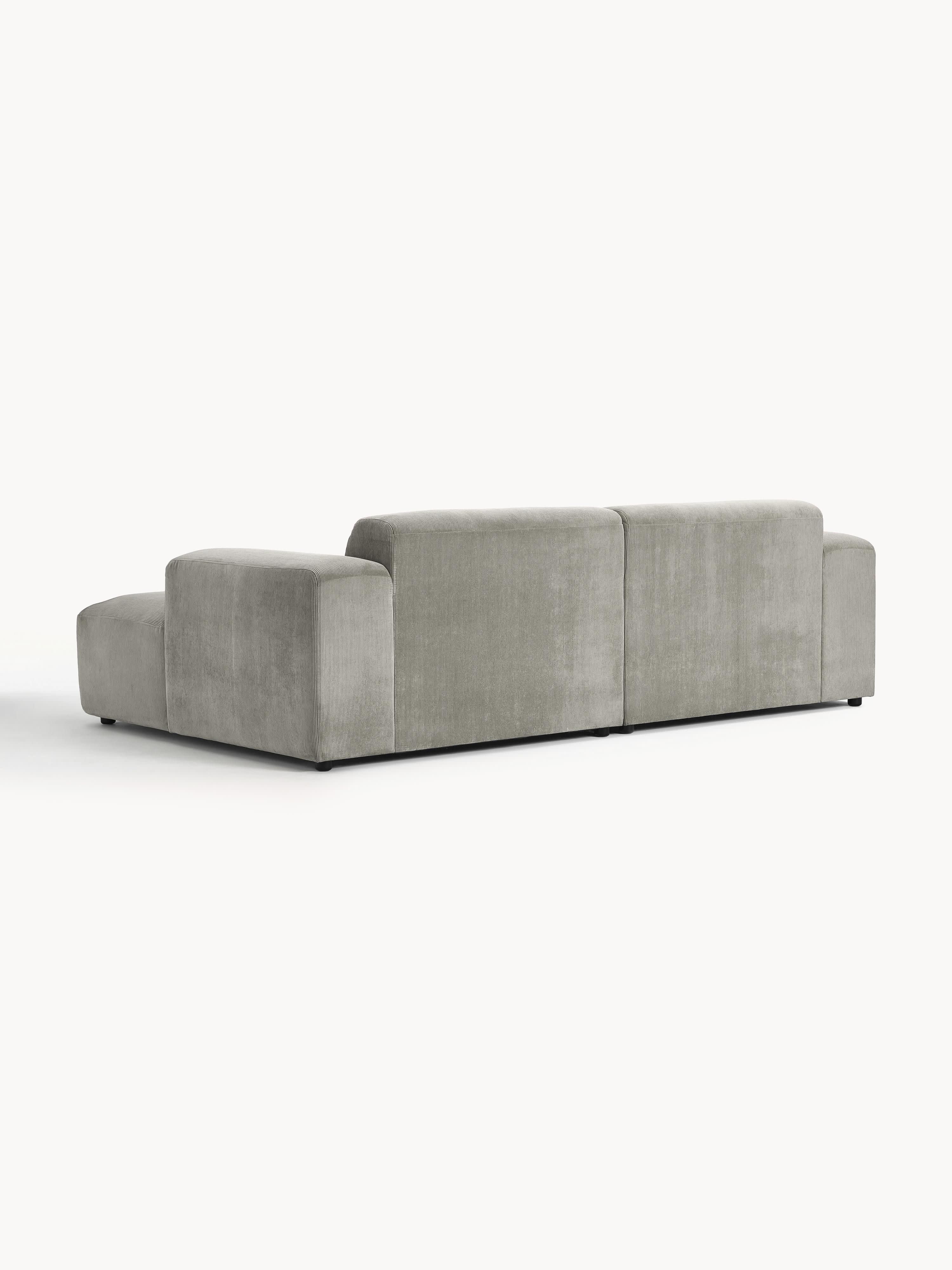 Corduroy hoekbank Melva (3-zits)