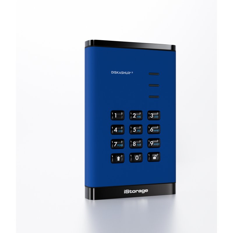 iStorage diskAshur3 HDD 256-bit 2TB - Blue