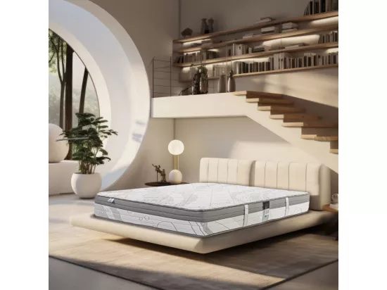 Matelas Pilarsleep, 26cm, mousse haute densité, ferme, indépendance du couchage, face été/hiver, 180x200cm