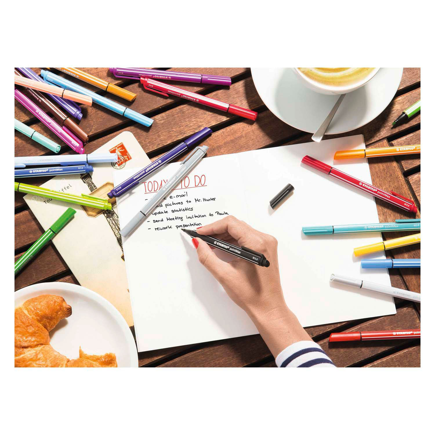 STABILO pointMax Pastel- Hardtip Fineliner - Set Met 8 Stuks