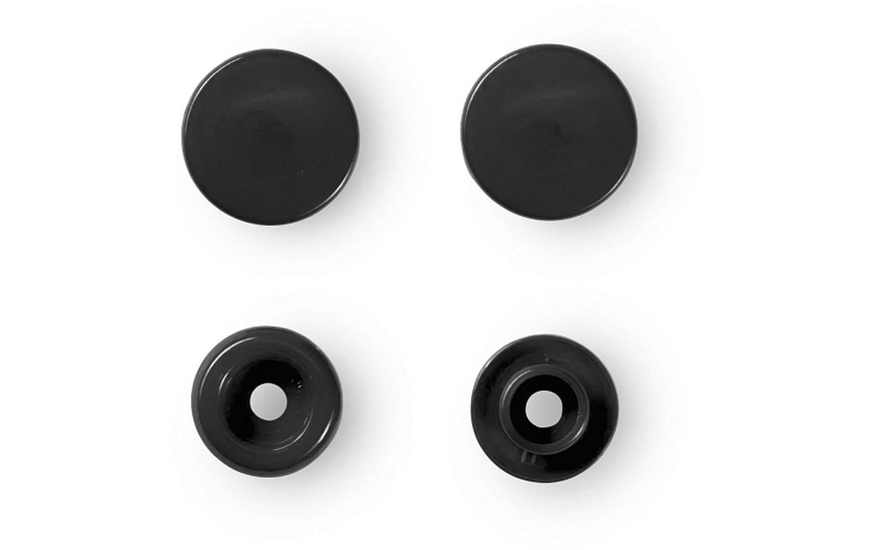 Druckknöpfe Color Snaps Schwarz, 12.4 mm, 30 StückFarbenfrohe, nähfreie Druckknöpfe
