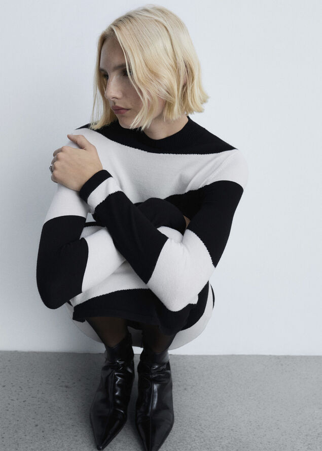 MANGO DRESS. -- WAVY Black