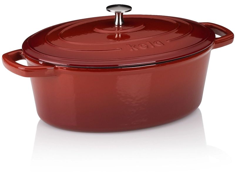 Kela Bräter Calido 23 cm, Rot Gusseisen-Bräter