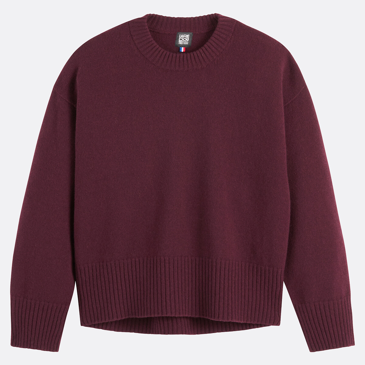 COLEÇÕES LA REDOUTE<br>Trui em lã e cashmere, fabricado na França