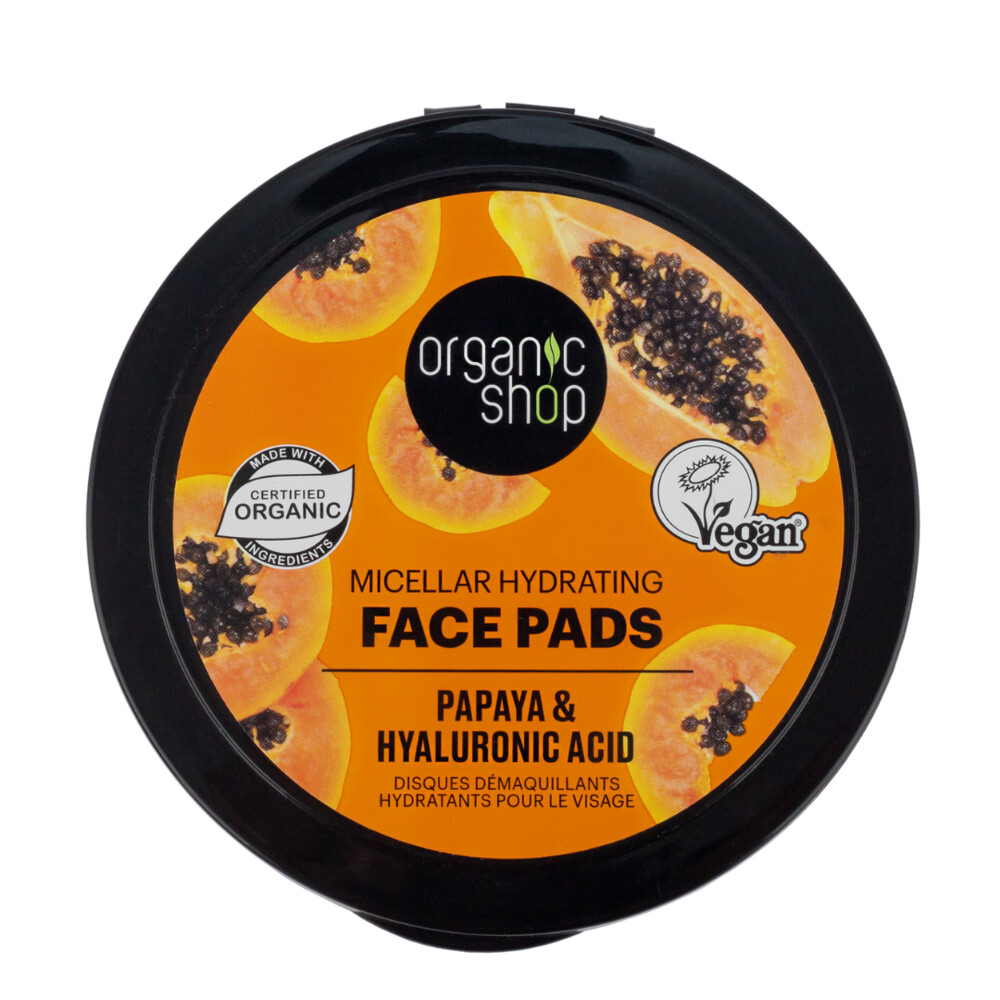 Organic Shop Face Pads Micellar Hydrating20 pcs