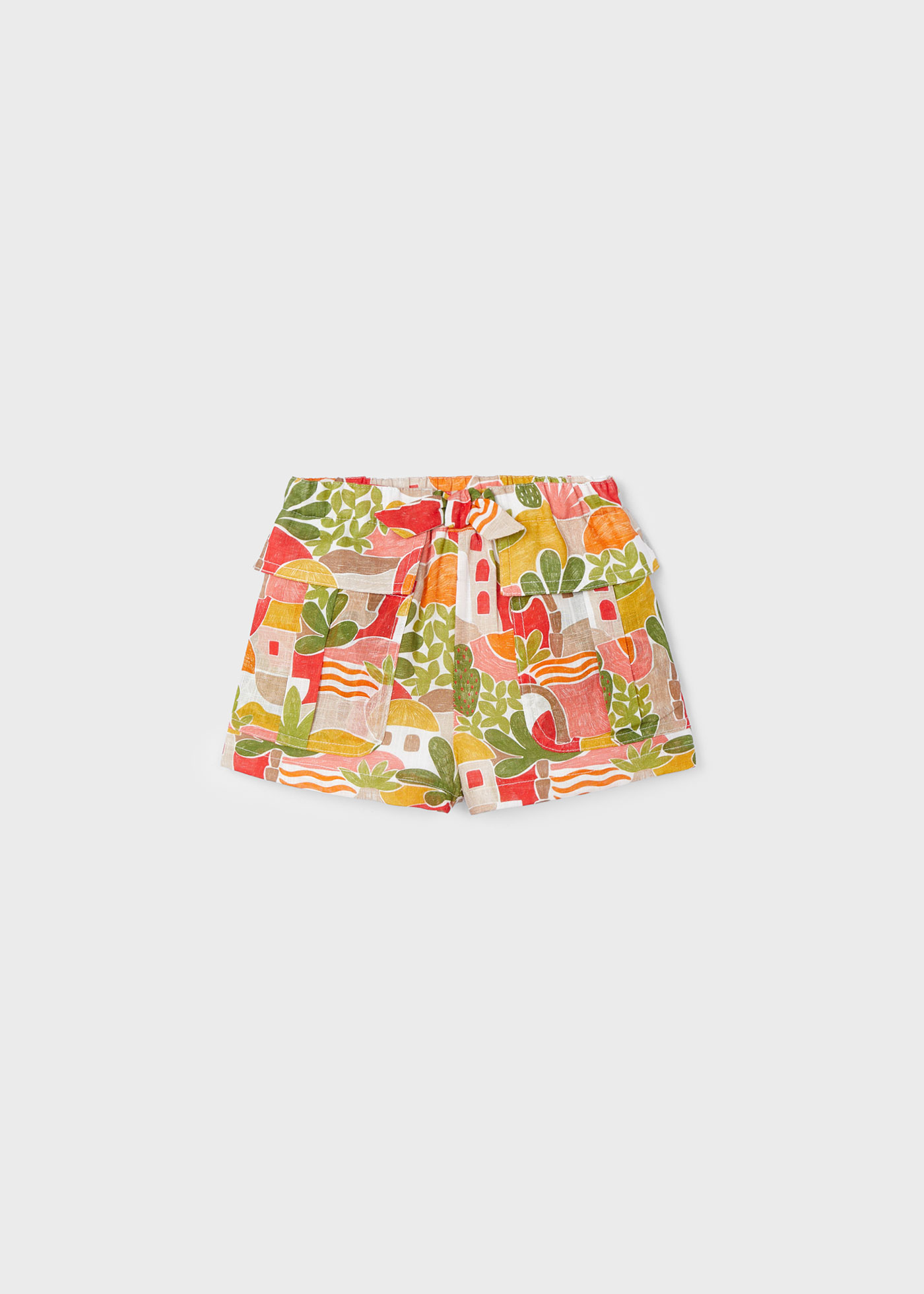 Shorts de algodão com estampa de maçã da Better Cotton para meninas
