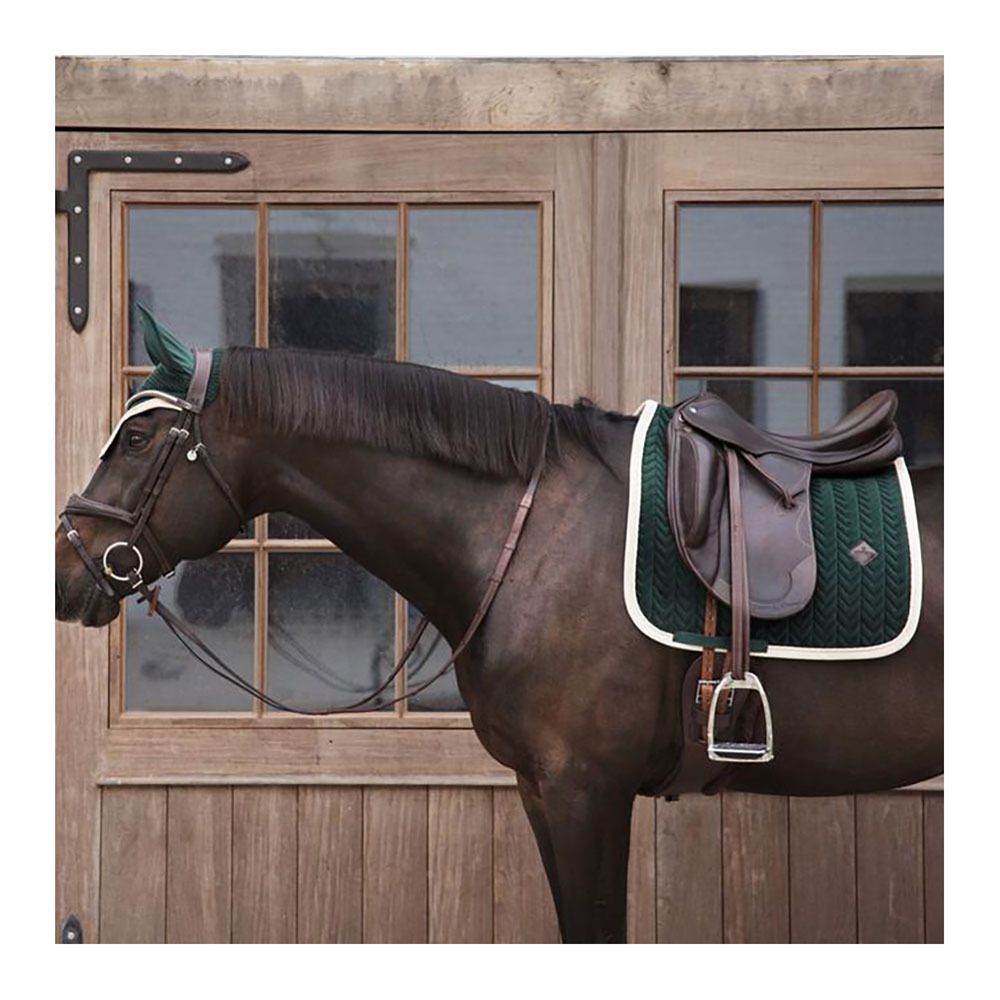 Kentucky VELVET CONTRAST - Tapis dressage vert sapin
