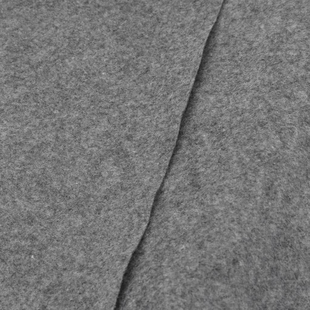 vidaXL Pool Bodentuch, Pool Bodenmatte Bodenplane, Poolunterlage Bodenschutz, Unterlegmatte für Pool Schwimmbecken, Hellgrau Polyester Geotextil