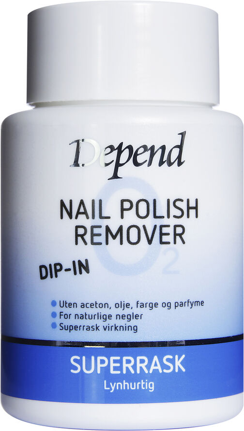 Depend Dipremover blå O2 75ml