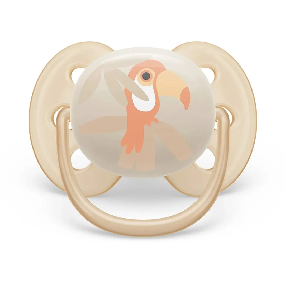 Philips Avent Suce Ultra Douce 0-6 mois Toucan  Feuilles Vertes (2)