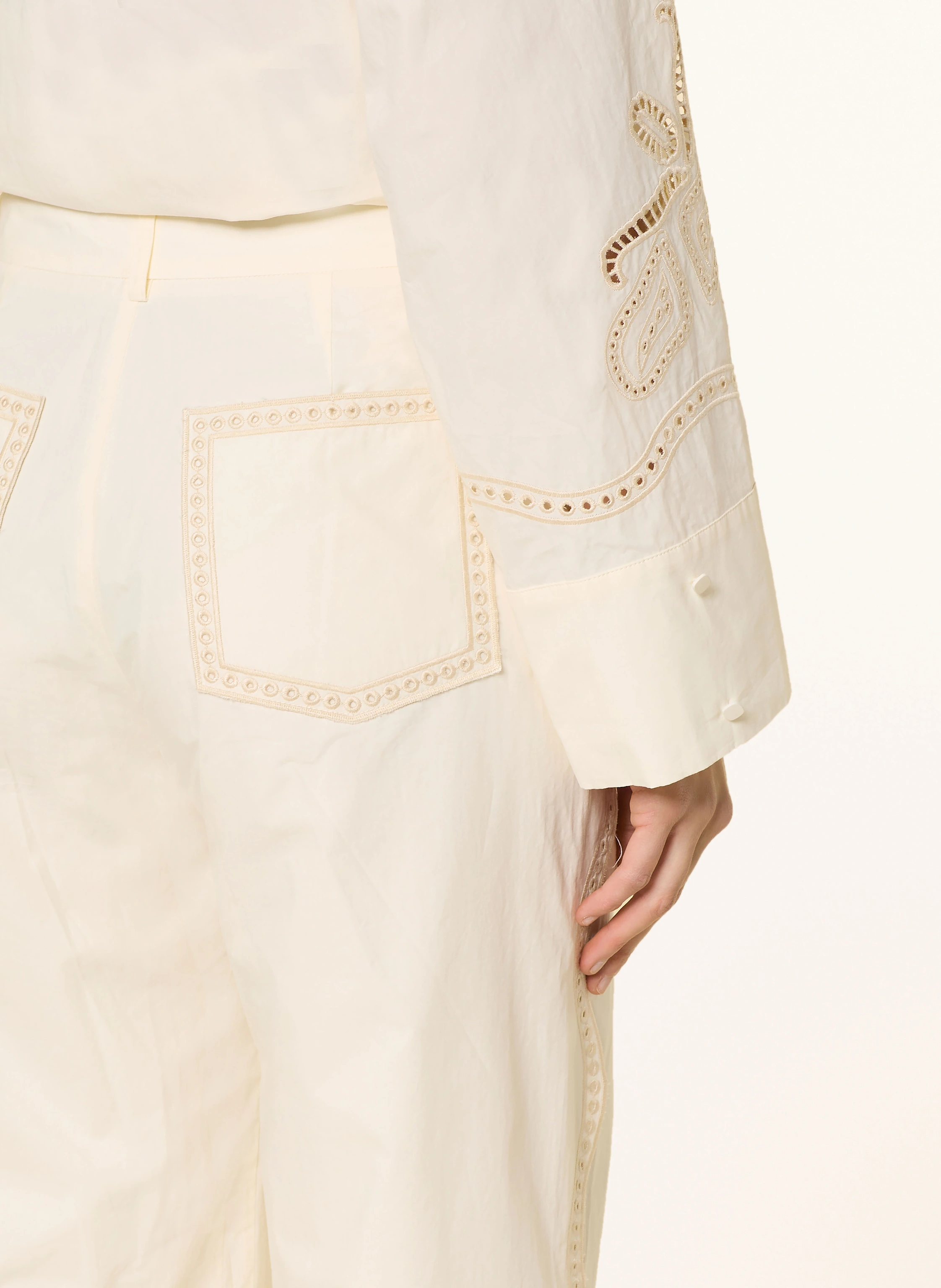 IVI collection Marlenehose mit Lochspitze