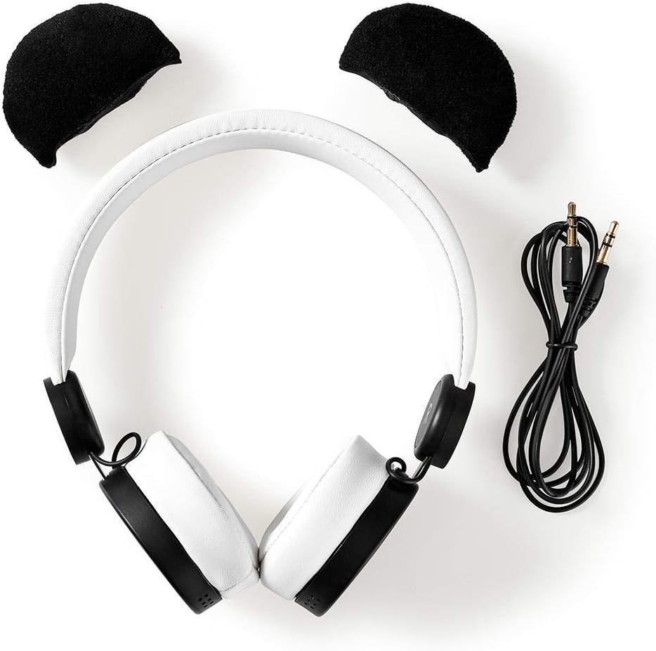 On-Ear Animatics Wired 3.5 mm Klinke AUX Kopfhörer Headset mit 1.2m Kabellänge (HPWD4000WTEAN) - Patty Panda