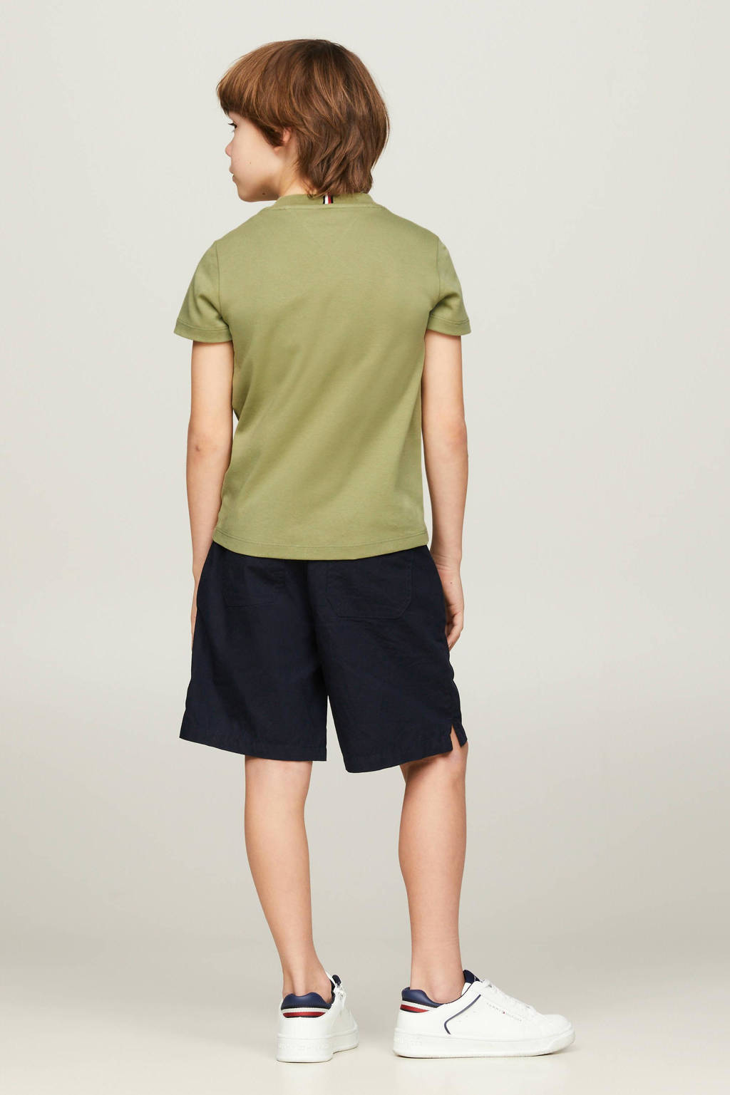 Tommy Hilfiger T-shirt met logo mosgroen