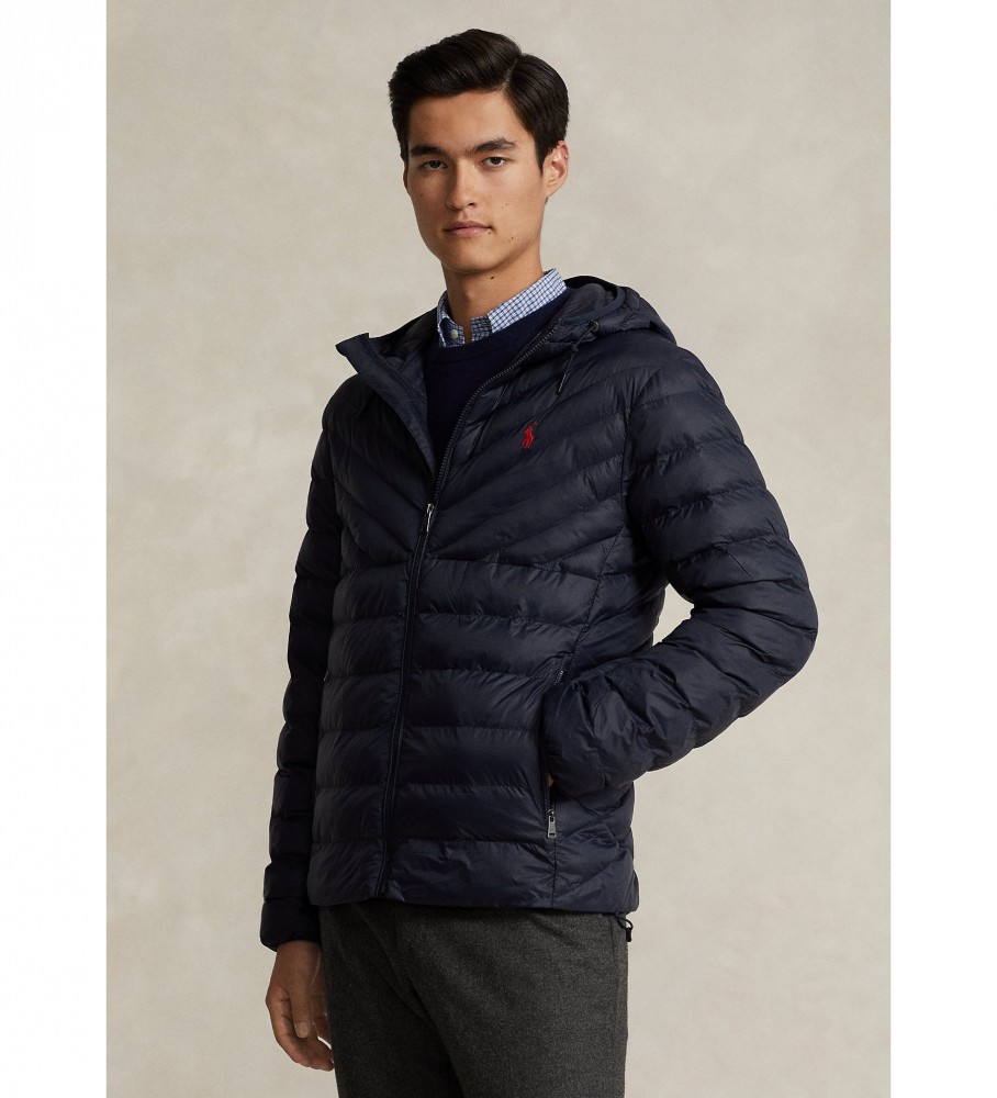 Jaqueta dobrável impermeável Ralph Lauren, azul marinho