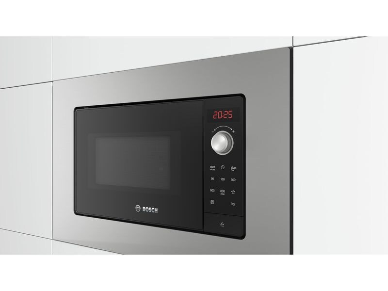 Bosch Einbaumikrowelle BEL623MS3 Silber Einbau-Mikrowelle aus Edelstahl