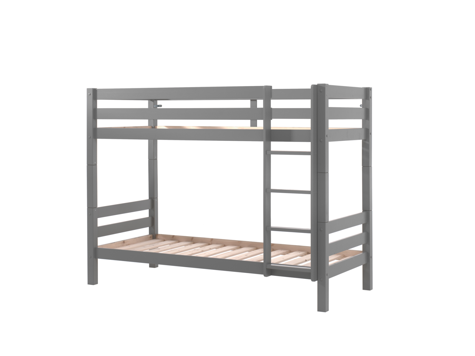 Etagenbett PINO - grau - Kiefer massiv - 161 cm hoch