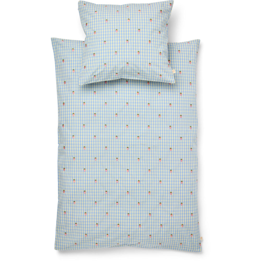 Køb Flöss Sky Berry Gingham Mille Duvet+Pillow
