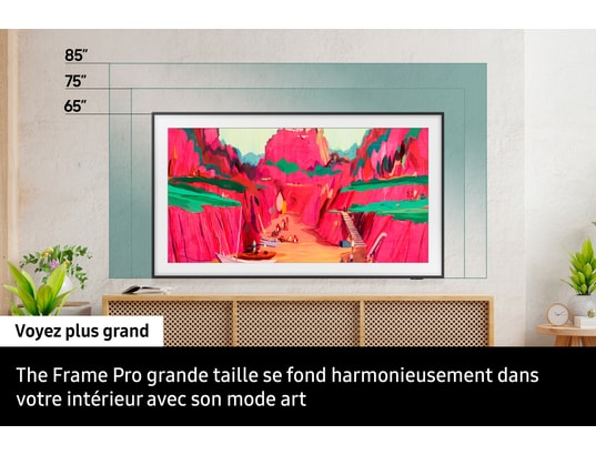 SAMSUNG - TV Neo QLED 4K 189 cm TQ75LS03FW Neo QLED The Frame Pro