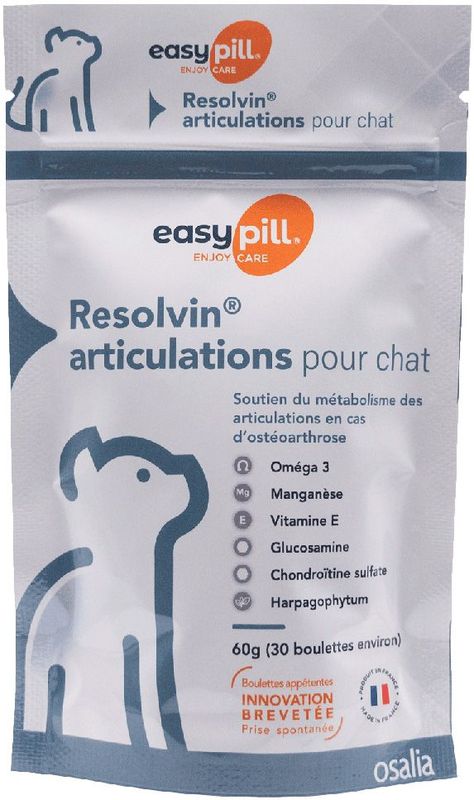 Easypill Resolvin Joints - Dierensupplement - 60x2g - Voor Katten