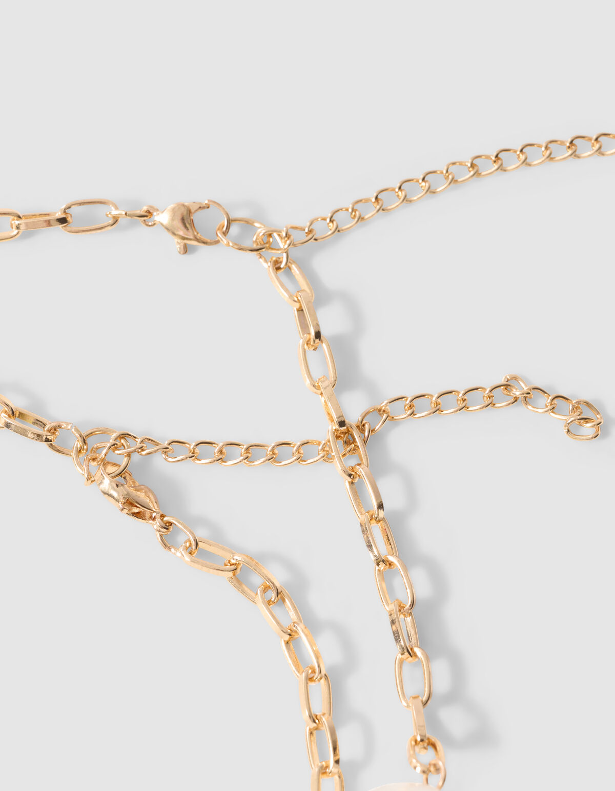 Double Pearl Ketting Goud