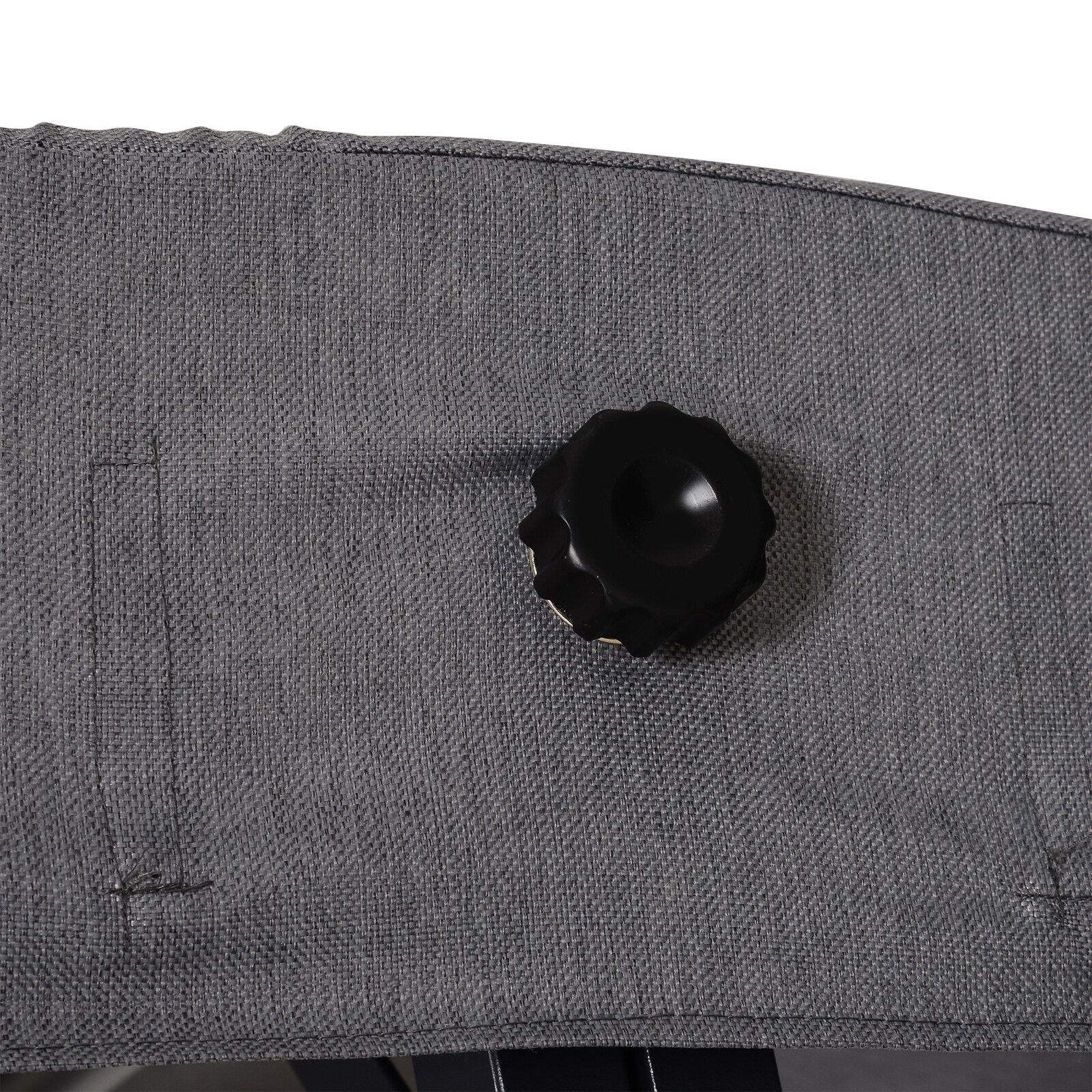 Outsunny Hollywoodschaukel als 3-Sitzer grau/schwarz 200 x 115 x 168 cm (BxTxH)