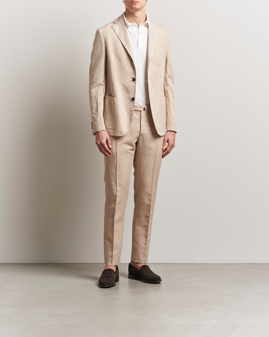 Incotex Unconstructed Chinolino Blazer Beige