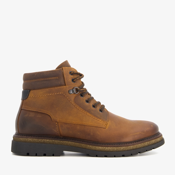 Van Beers leren heren veterboots bruin