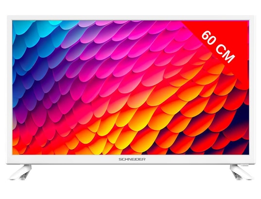SCHNEIDER - TV LED 60 cm TV24 HD - HDMI- Blanc