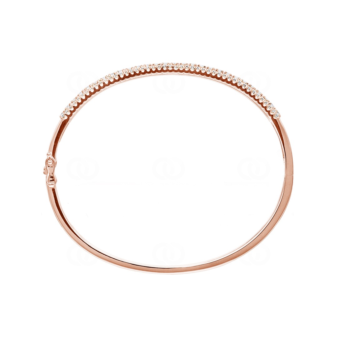 2.01 Karat Diamantarmreif 750/18 K Roségold