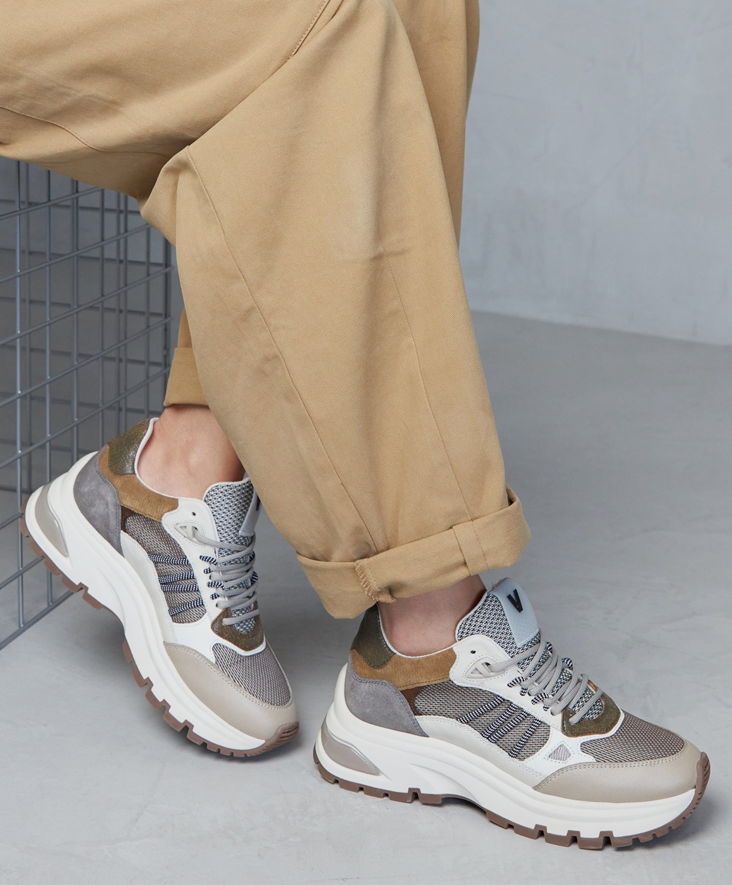 VIA VAI Liz Dae dames sneakers beige