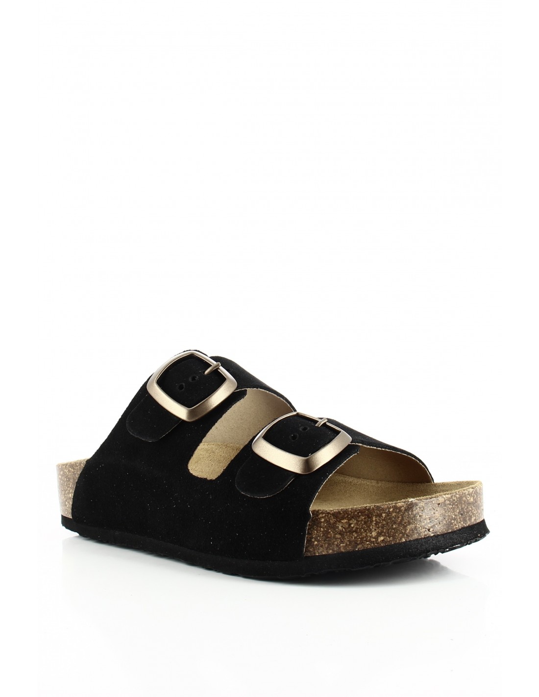 plakton Mules Femme Cp Beta Square Noir Cuir