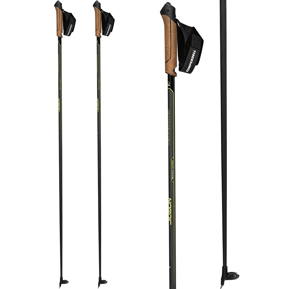 Komperdell Nordic CX-100 Cork Langlaufstöcke black yellow