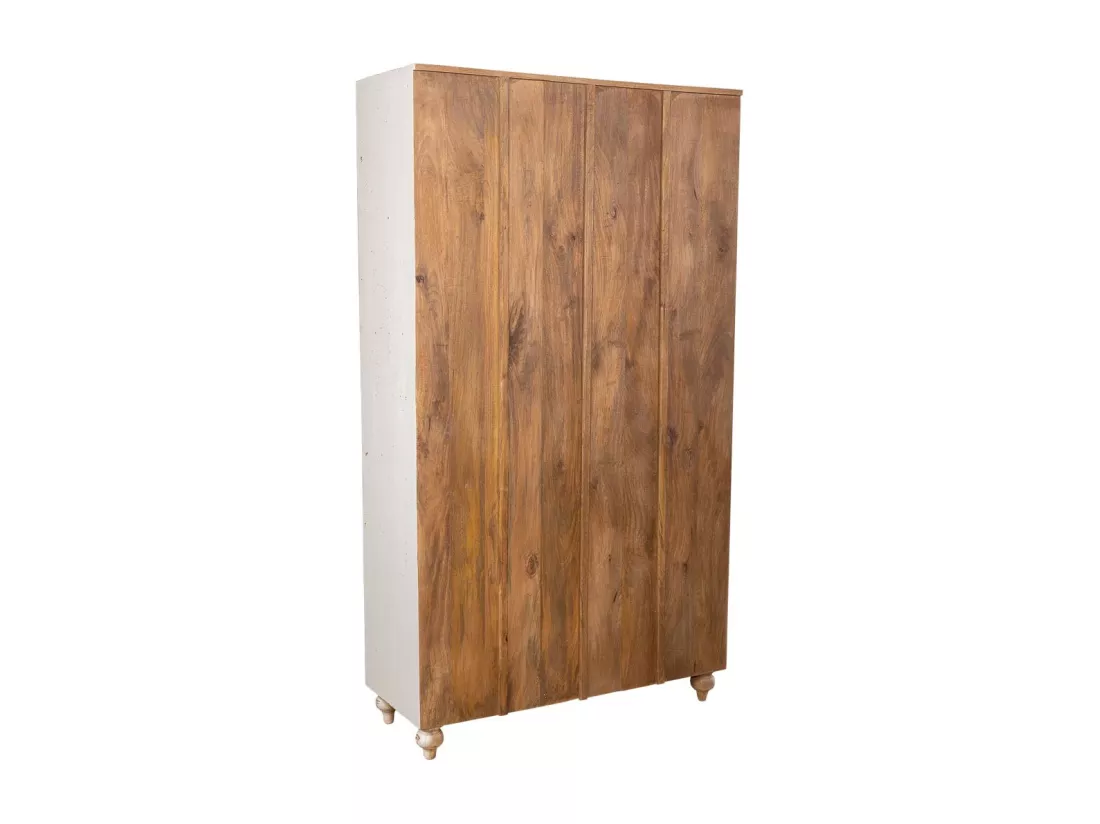 Vitrine en bois blanc 107x43x493