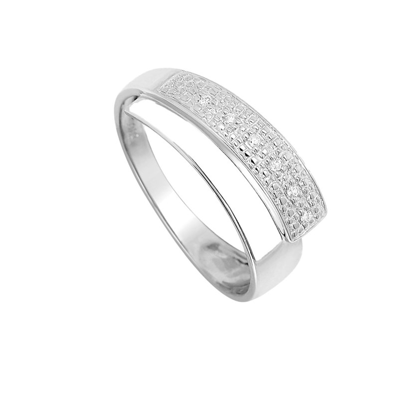 Bague Femme - Or 18 Carats - Diamant 0,03 Carats