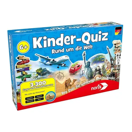 Noris Spiele Kinderquiz Rund um die Welt