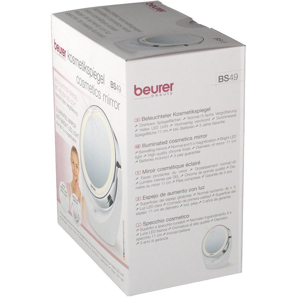 beurer Kosmetikspiegel beleuchtet BS 49