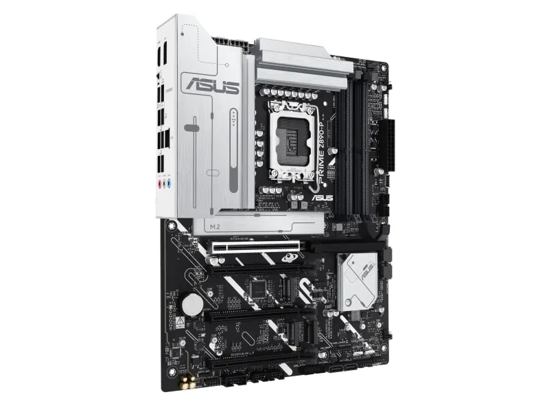ASUS PRIME Z890-P - Bundkort - micro ATX - LGA1851 sokkel - Z890 Chipset - USB-C 3.2 Gen 2x2, USB 3.2 Gen 2, USB 3.2 Gen 1, USB-C 3.2 Gen 1 - 2.5 Gigabit LAN - onboard grafik (CPU påkrævet) - HD Audio (8-kanaler)