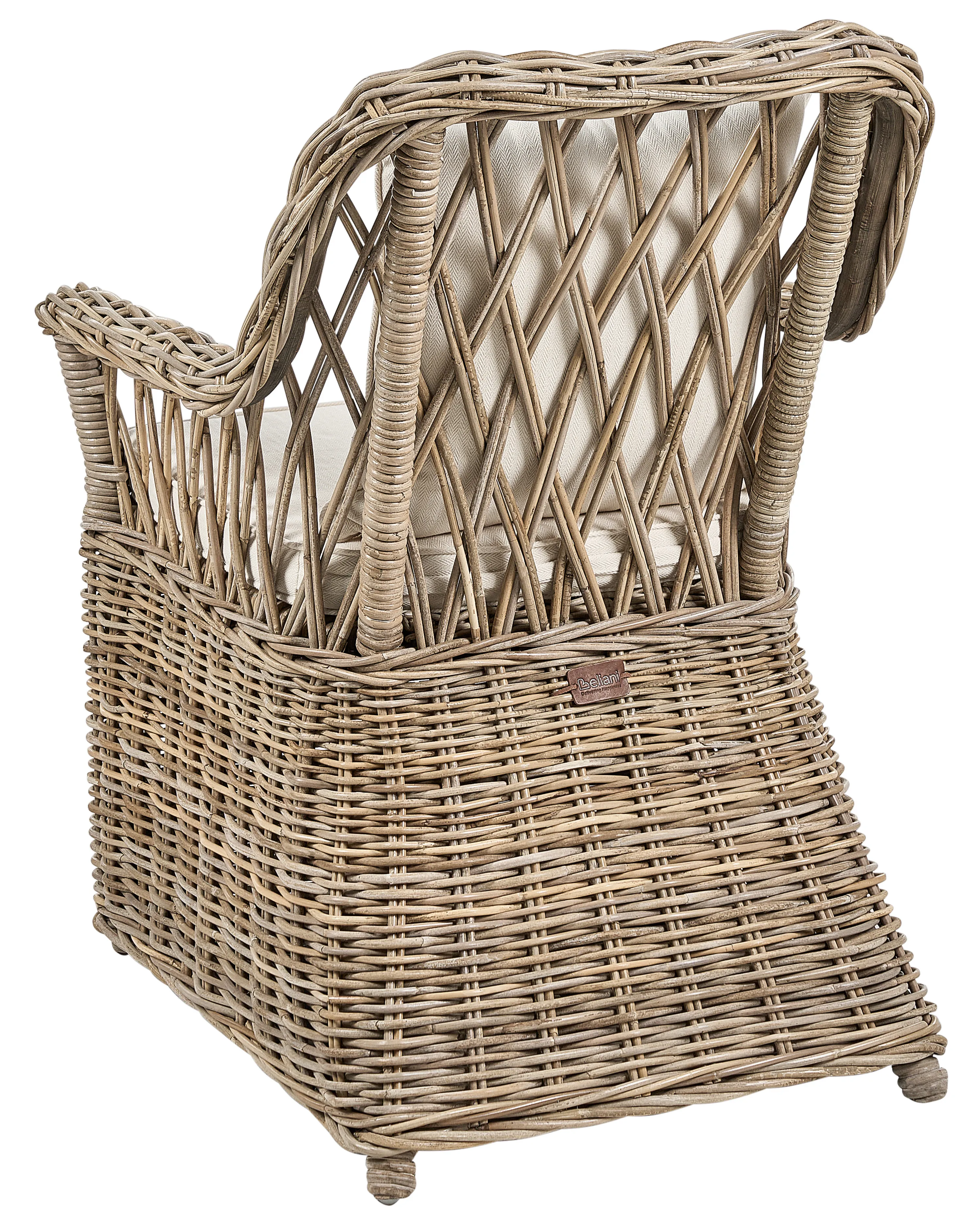 Tuinstoel set van 2 rotan naturel MAROS II