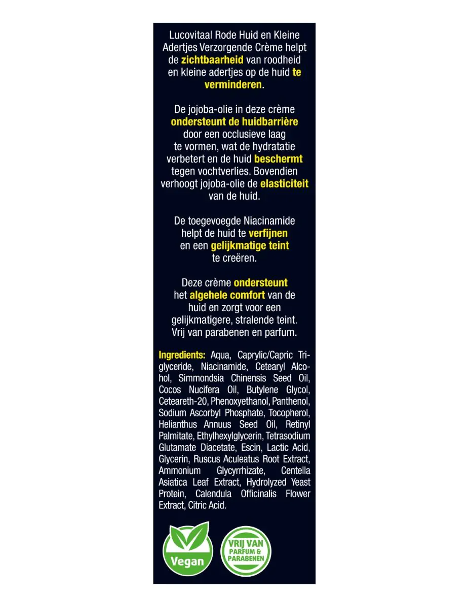 Rode huid en kleine Adertjes Verzorgende crème 30ml