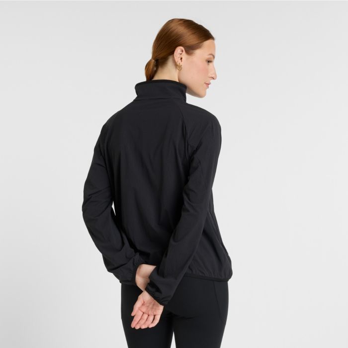 New Balance Dame Jakker Ultra Light Half Zip Jacket Sort
